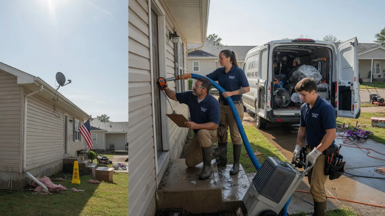 Ceiling Water Damage Restoration in Curryville, MO near me